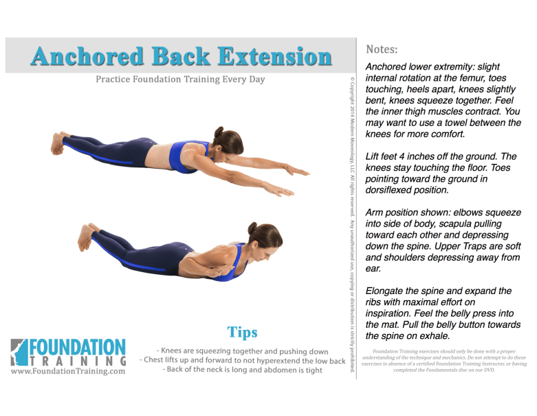 Anchored Back Extension
